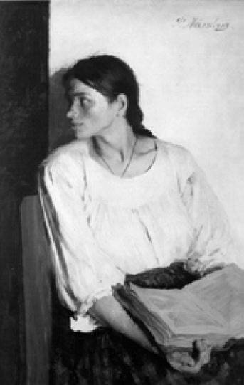 Ф. А. Малявин. За книгой. 1895 Ф. А. Малявин. За книгой. 1895